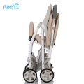 New model low price folding blue stroller set with top quality one foot brake bulk ODM
